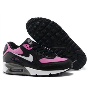 Nike Air Max 90 Womens Shoes 2015 New Releases Black Rose Red Inexpensive